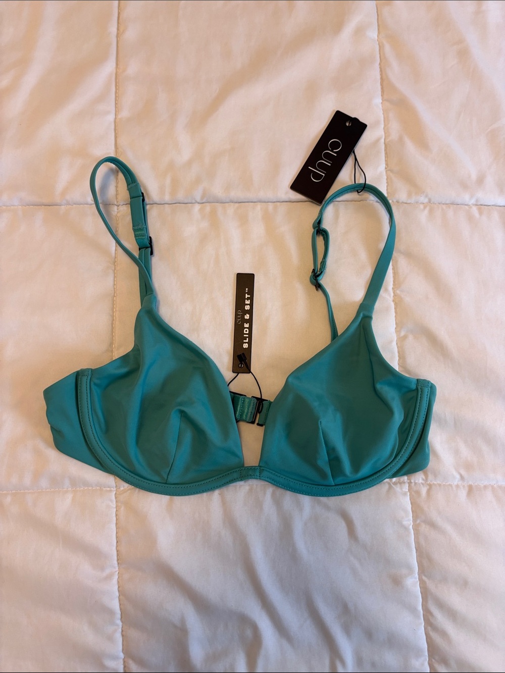 CUUP Teal Underwire Swim Bra